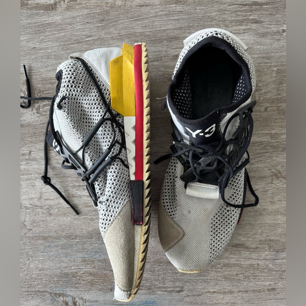 Adidas Sneakers Y-3 Yohjo Yamamoto Harigane Red Black White US 11.5 See Below